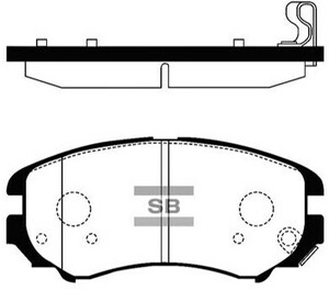 Фото Колодки тормозные HI-Q/Sangsin SP1155